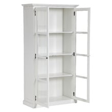 White Hamptons 2 Door Display Cabinet